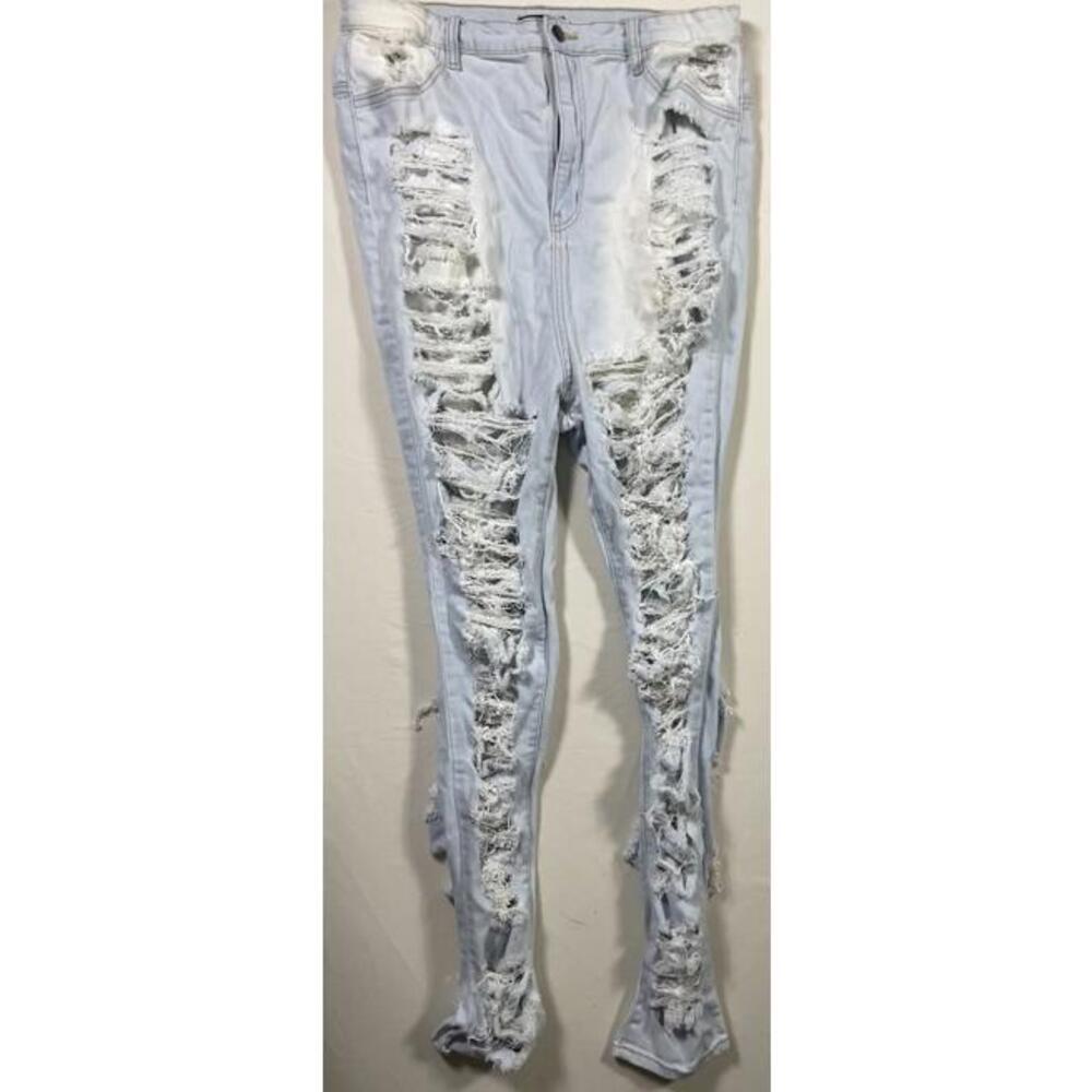 Fashion Nova Catch Me Distressed Jeans